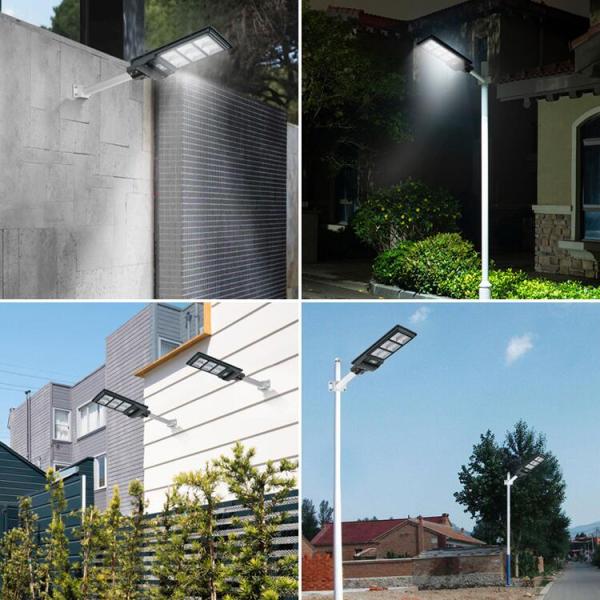 Waterproof 60w All In One Solar LED Street Light With Motion Sensor Remote Control
