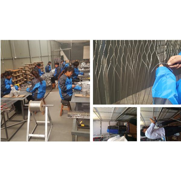 Flexible stainless steel cable mesh