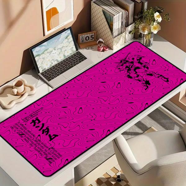 Custom Pattern Lock Edge Office Helper Mouse Pad Gaming Style Durable Rubber Material