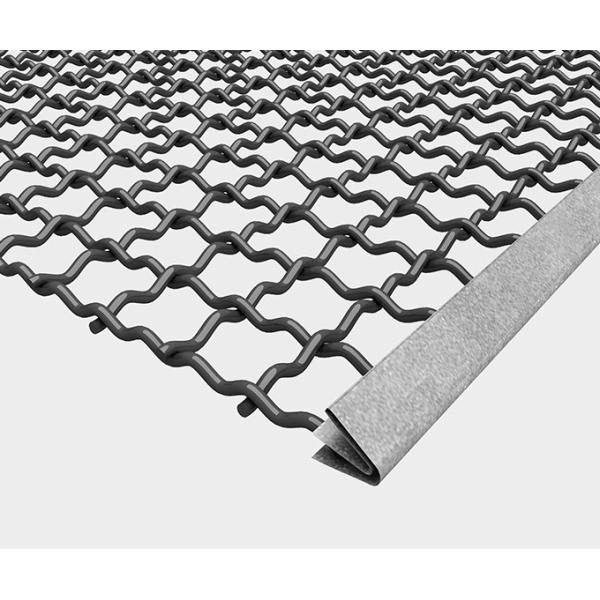 Square Opening Vibrating Wire Mesh Screen Steel Woven Aggregate Processing