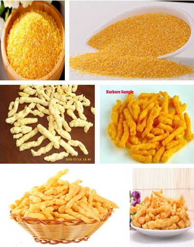 High Efficiency Kurkure Making Machine Nik Naks Cheetos Making Machine