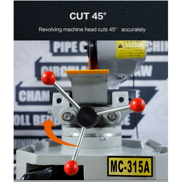 CEDAR MC-315A Manual Pipe Cutting Machine PLC Engine Core Home Use Construction Metal Galvanized Pipe Direct China Factory