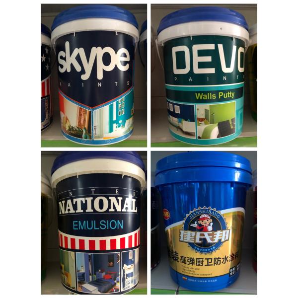 16kg Plastic Lubricant Bucket With Waterproof Paint