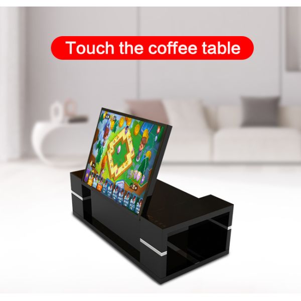 43 inch New Design LCD touchscreen digital tea table AIO PC table Interactive touch screen smart coffee table for office/KTV