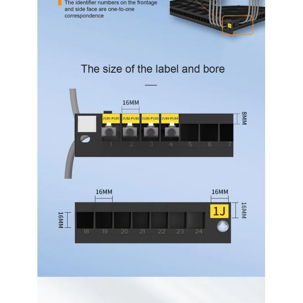 High-Density 24/48-Port Side-Mounted Fiber Optic Patch Panel With Raceway For Network Cabinet Cable Management