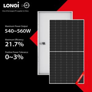 Quality 540W 545W Bifacial Solar Panel 550W 555W 560W Rooftop Solar Power System Transparent for sale