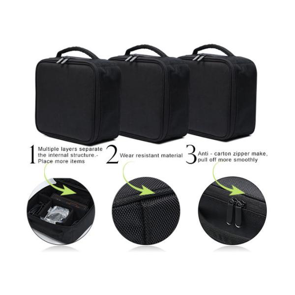 Black Starter Makeup Kit Bag With Remove Separator For Microblading And PMU Tattoo