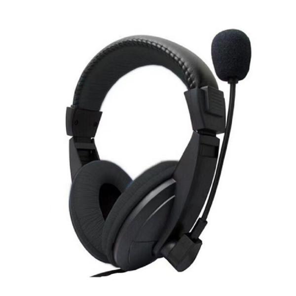 Noise Cancelling Headset With Dual Connection Modes Simple Controls For Office Gaming