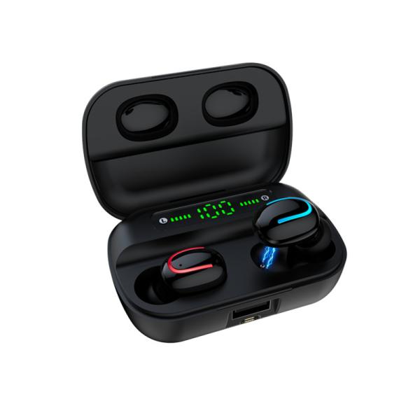 Digital Screen Power Display TWS Bluetooth Earbuds Mini Invisible Wireless Stereo Earphone with Power Bank