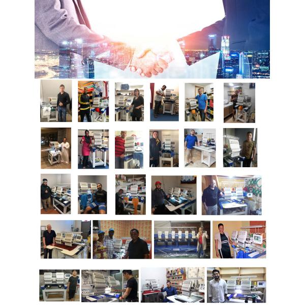 HOLiAUMA cap/tshirt/flat/3d embroidery machine 8 heads 1200 spm computerized industrial embroidery machine for sale