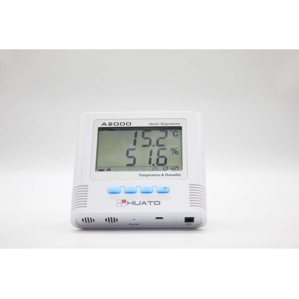 High Accuracy Digital Lcd Thermometer Hygrometer Clock Wall / Desk Mountable