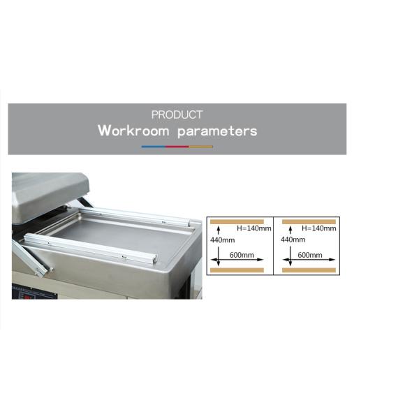 DZ-600/2SB Automatic Large Double Chamber Vacuum Packing Machine for Food Packaging