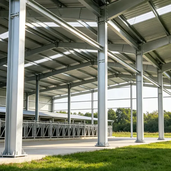 High Strength Load-Bearing Large Span Prefabricated Steel Structure Workshop for Industrial Buildings