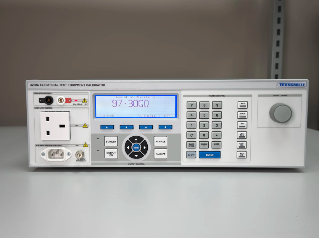 Transmille 3200 Series Multi Function Electrical Test Calibrator with 17th Edition Compliance, Auto Loop Correction, and Digital Waveform Capture