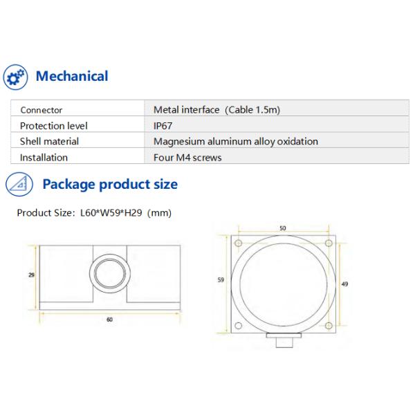 VG125C Low-Cost CAN Dynamic Inclinometer Tiltmeter Accuracy 0.01°