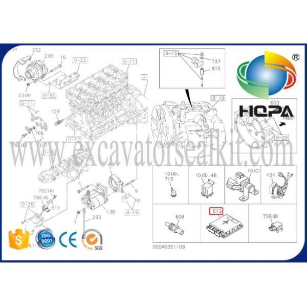 Engine Controller 8980750712 8980750750 8981258680 excavator control unit for Hitach