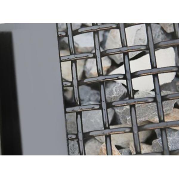 Plain Vibrating Screen Crimped Woven Wire Mesh 5mm With Hooks