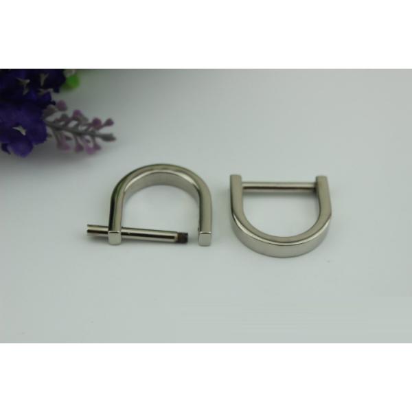 Classical design removeble light gold 20mm D ring buckle,hanging plating bag d-ring