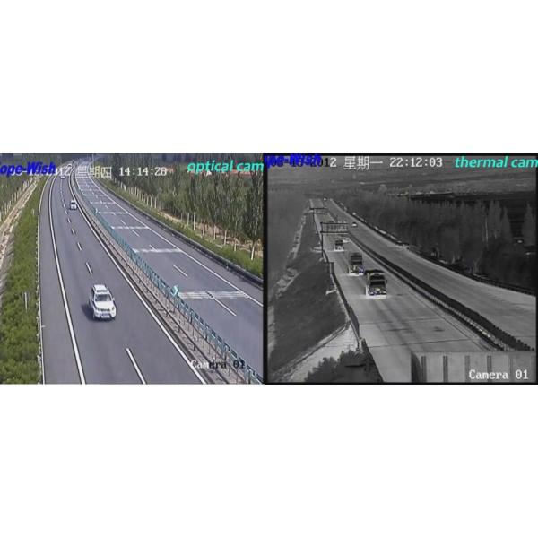 Dual-Sensor PTZ Thermal Imaging Camera , Grade Vehicle Mounting Camera