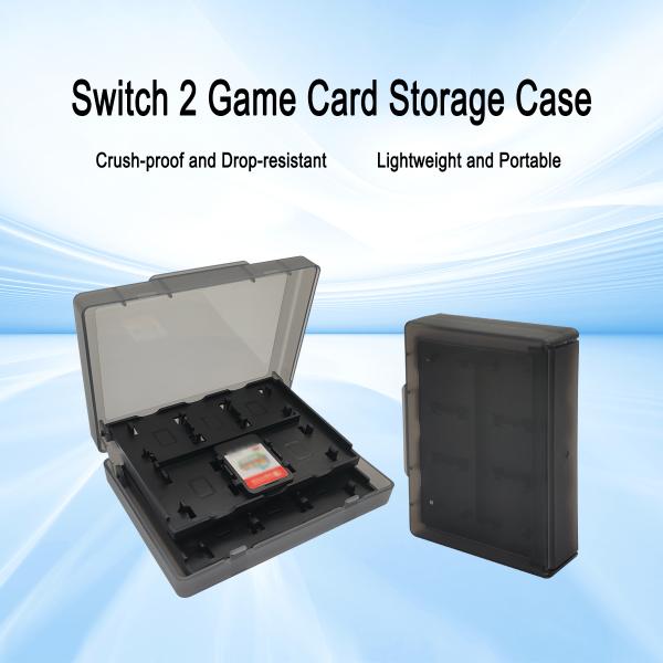 Double-Layer 24 Slots Transparent Game Card Case for Nintendo Switch 2
