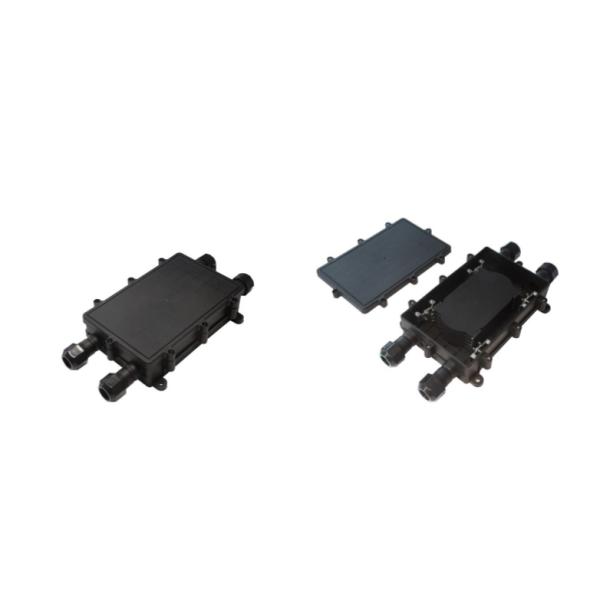 Laid Overhead Fiber Optic Splice Closure 48 Core Horizontal Type With Silicon Rubber