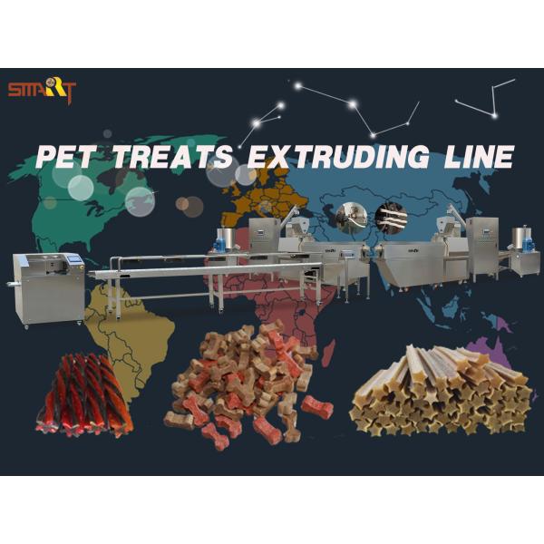 Siemens PLC Controlled Pet Treat Machine Dog Chews Bone Making