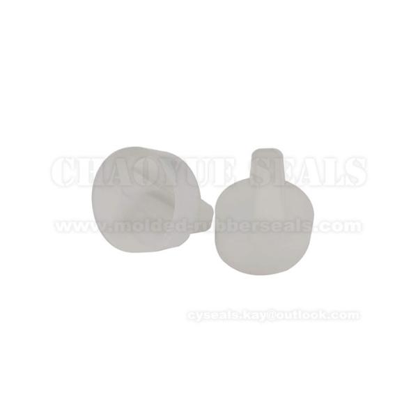 DN 31.5 x H 28 x 1mm High Transparency Rotary Switch Silicone Protective Rubber Sheath