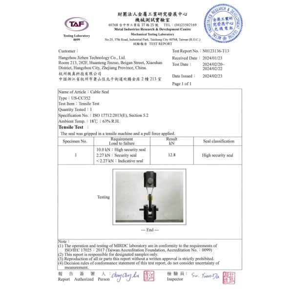 Product quality and safety certifications