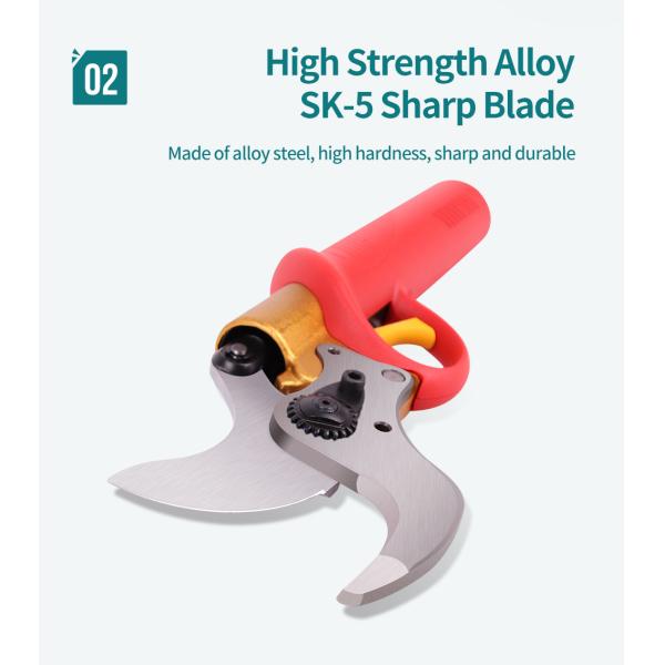 40mm Cordless Electric Pruner, Battery Pruning Shears, Portable Wireless Secateurs