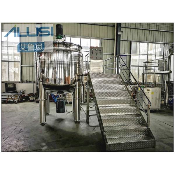Dish Washing Liquid Detergent Making Machine Liquid Homogenizer Heating Mixing Machine