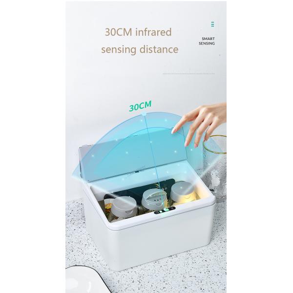 6L/8L Car Trash Can Automatic Sensor Induction Smart Dustbin Desktop Waste Bin With Lid