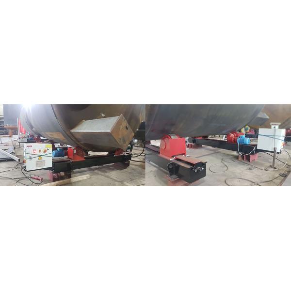 Lead Screw Pipe Welding Rotator With PU Wheels , Pipe Welding Turning Rolls Stand