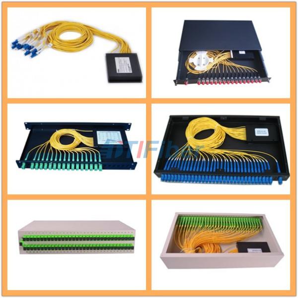 19 Inch PLC Splitter Box Rack Mounted Fiber Optical Terminal Box