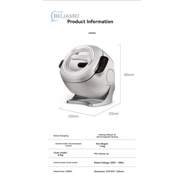 Automatic Intelligent Fully Automatic Cooking Robot for Home Use