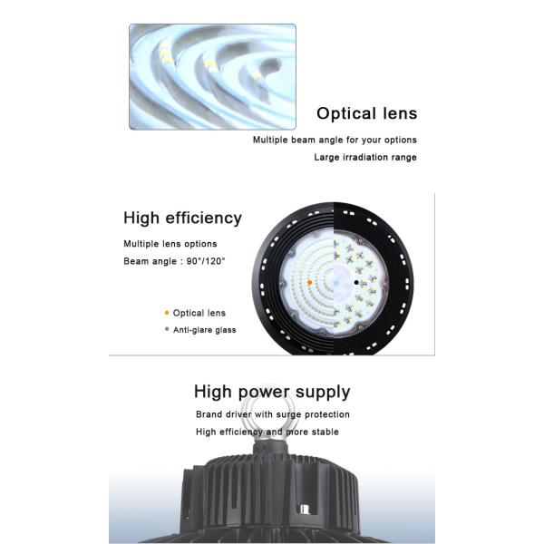 130lm/W SMD Industrial Led High Bay Lighting 200W