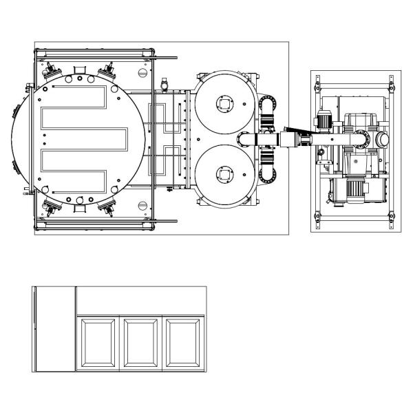 Metal Wire & Glass Lamp PVD Plating-RTAC1800A+