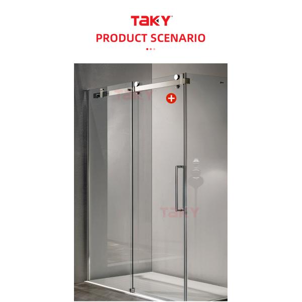 Frameless Shower Door Hardware Glass Bathroom Screen with Highly Resistant Properties