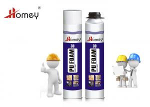 Quality House Aerosol Spray Foam Insulation Closed Cell Mixture MF Beige Color for sale
