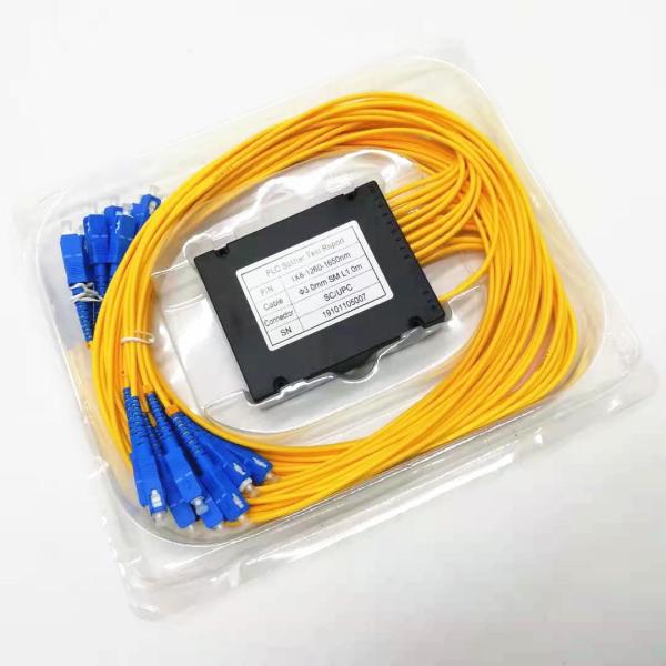 SC/UPC 1X8 ABS Box Type Low Insertion Loss Fiber Optic PLC Splitter