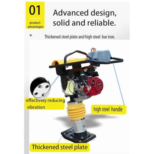 Road Construction Tamping Rammer Compactor Machine RM80 for Compaction