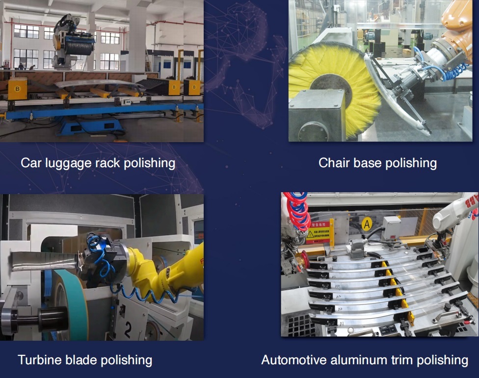 6 Axis Robot Tool Gripper Abrasive Brushing Unit For Robotic Deburring Workcell Line