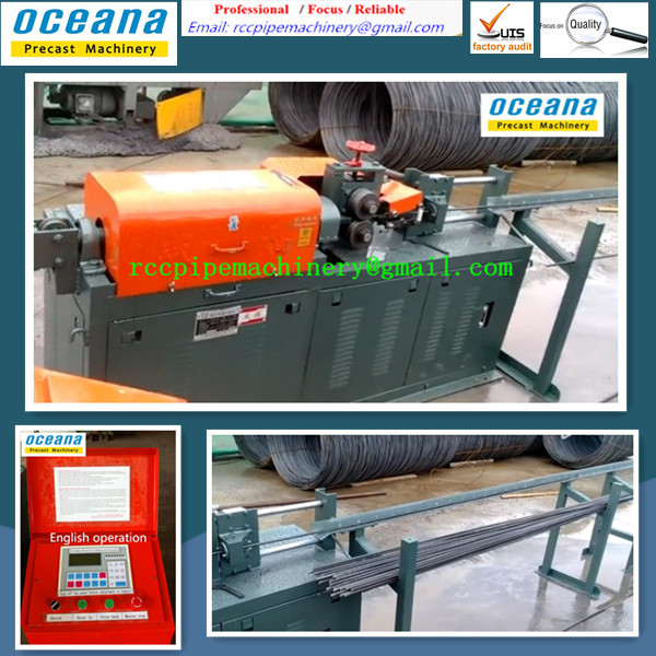 Full Automatic Steel Straightening and cutting machine