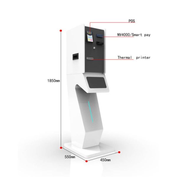 Customizable Floor Standing Self-Service Kiosk with 1920X1080 Resolution and Interactive Touch Screen