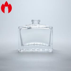 Quality 20ml Clear Square Perfume Glass Vial Printing Hot Stamping for sale