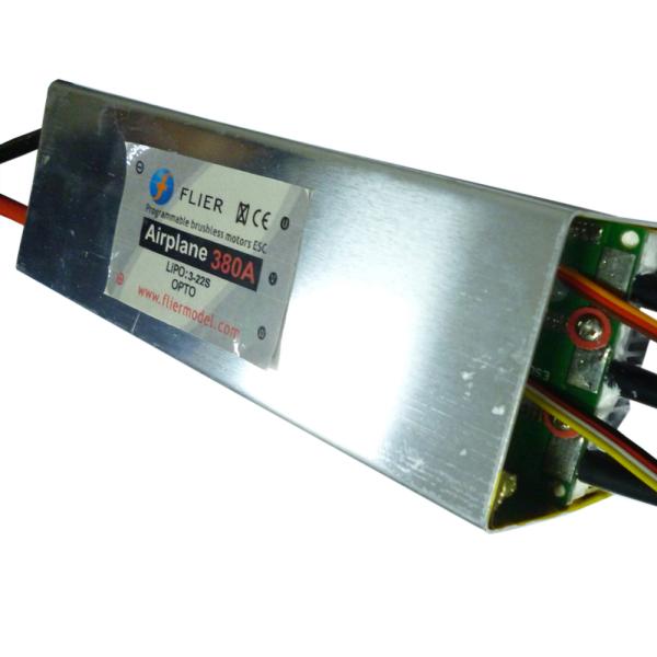 Silver Color 90V 380A RC Helicopter ESC Speed Controller Light Weight