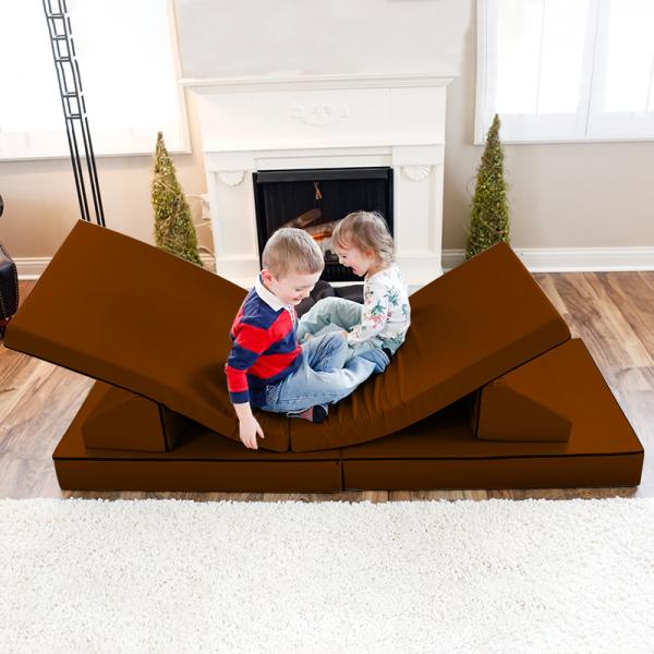 High Density Foam Play Mat Couch Shock-Absorbing Playroom Sofas