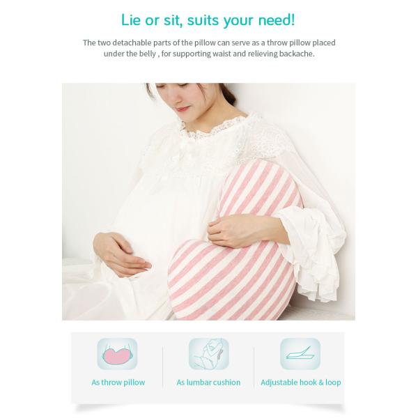 Soft Memory Maternity Pregnancy Pillow U Shape For Side Sleepers