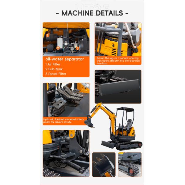 HT25 2.5 Ton Mini Excavator