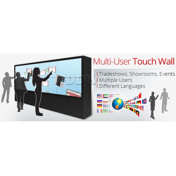 High Brightness 3x3 Video Wall / Samsung Panel Touch Screen Wall Display