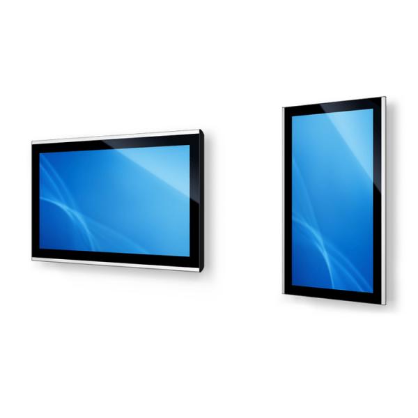 Vertical / Horizontal LCD Touch Screen Kiosk 32 Inch Rea Ltime Management
